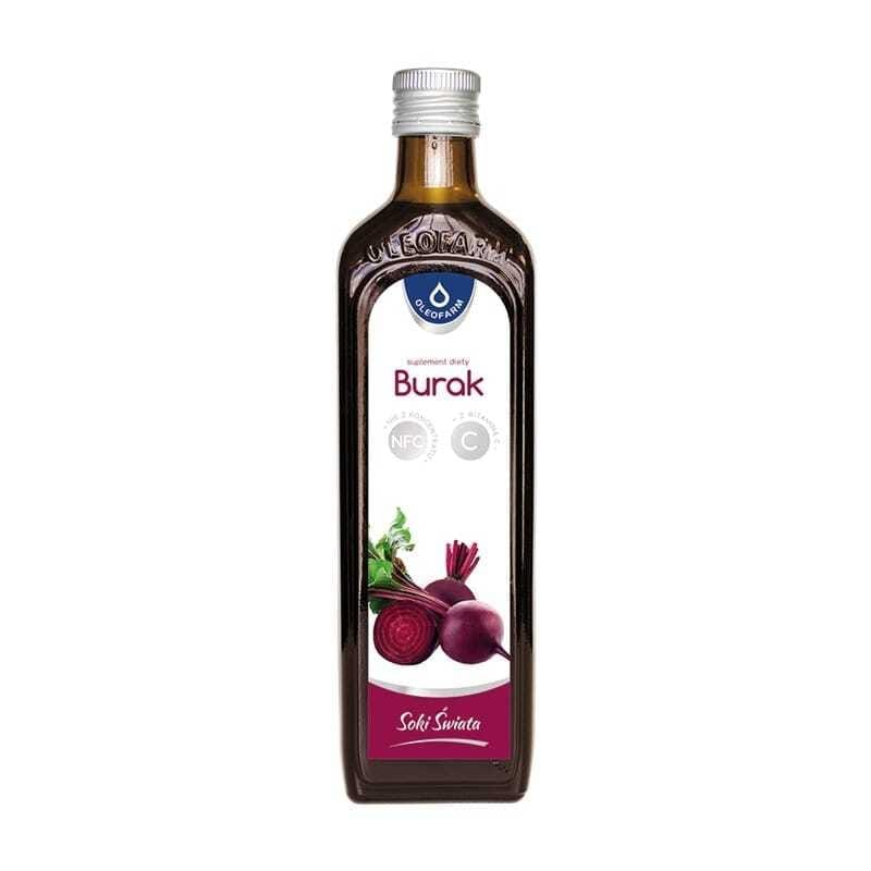 Suc de sfeclă roșie cu vitamina C Oleofarm (490 ml)