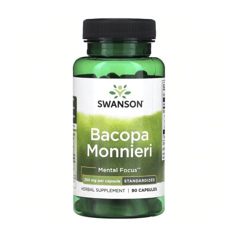 Brahmi – Bacopa Monnieri Swanson, 250 mg (90 capsule)