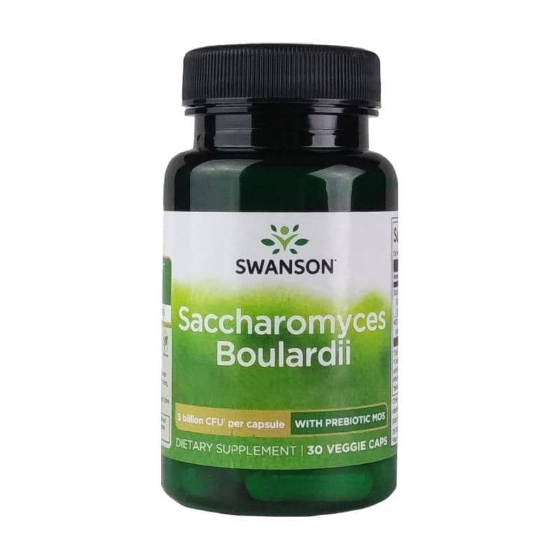 Saccharomyces boulardii cu prebiotic MOS Swanson (30 capsule)