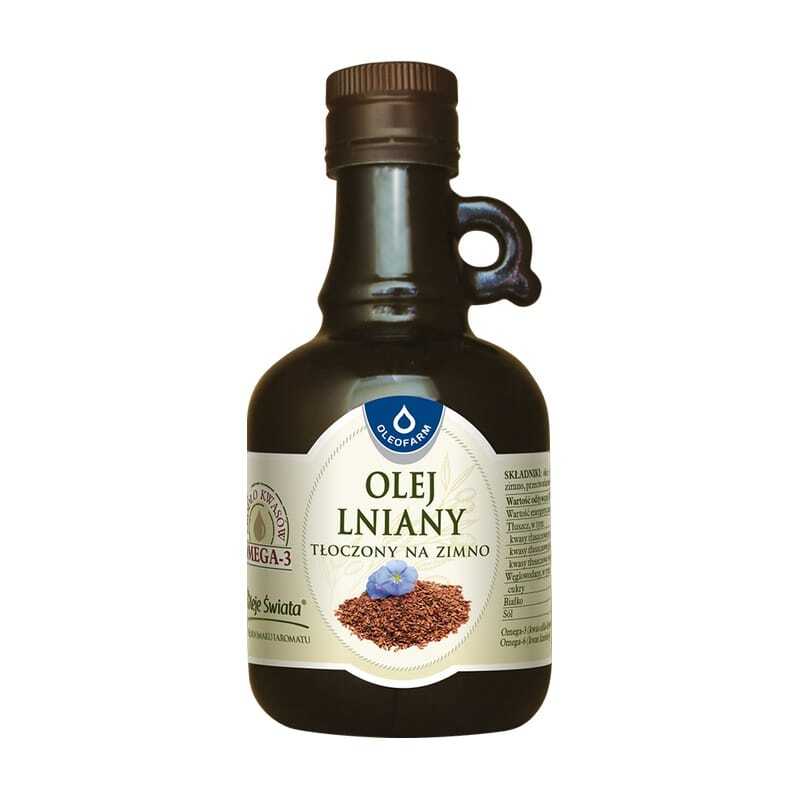 Ulei din semințe de in, presat la rece Oleofarm (250 ml)