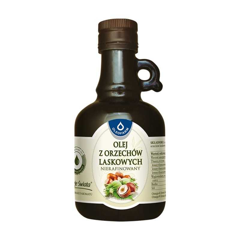 Ulei de alune de pădure, nerafinat Oleofarm (250 ml)