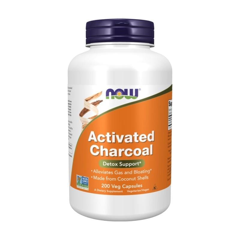 Cărbune activ NOW (200 capsule)