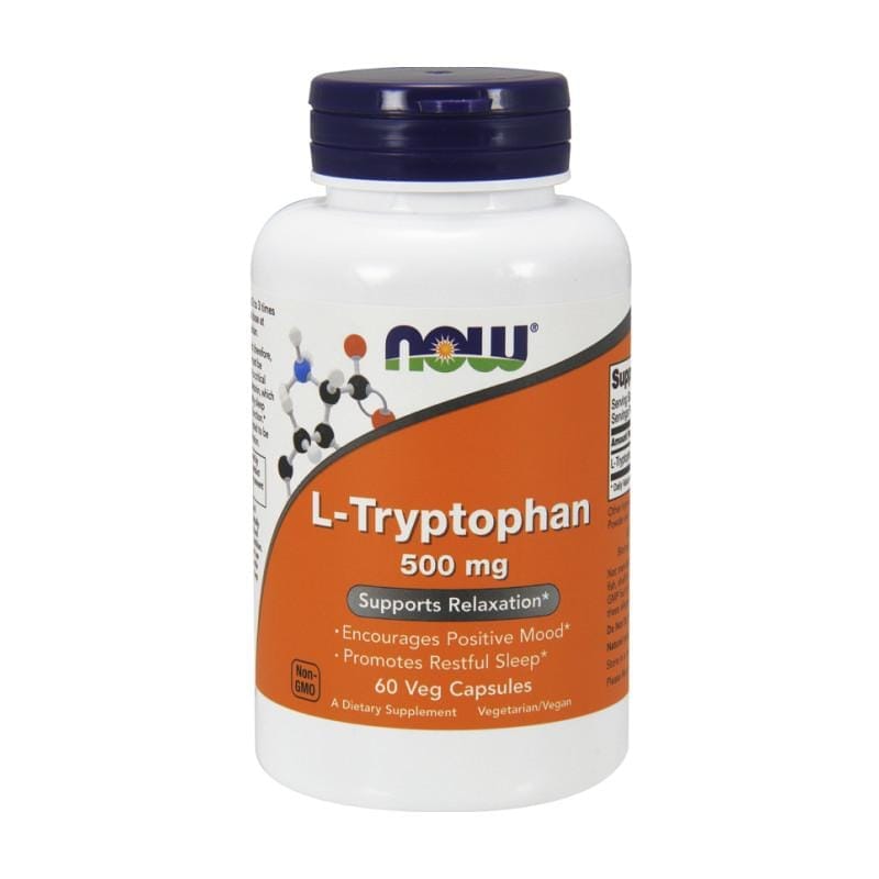 L-triptofan NOW, 500 mg (60 capsule)