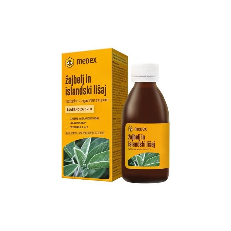 Sirop cu salvie și lichen islandez Medex (150 ml)