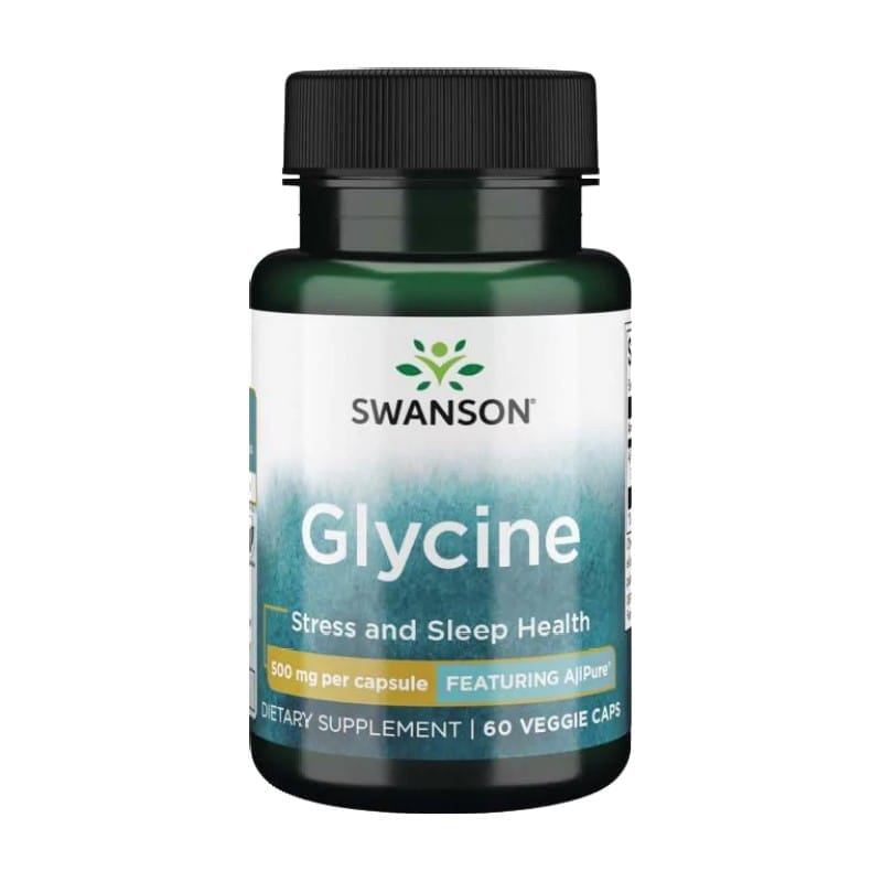 Glicină Swanson, 500 mg (60 capsule)