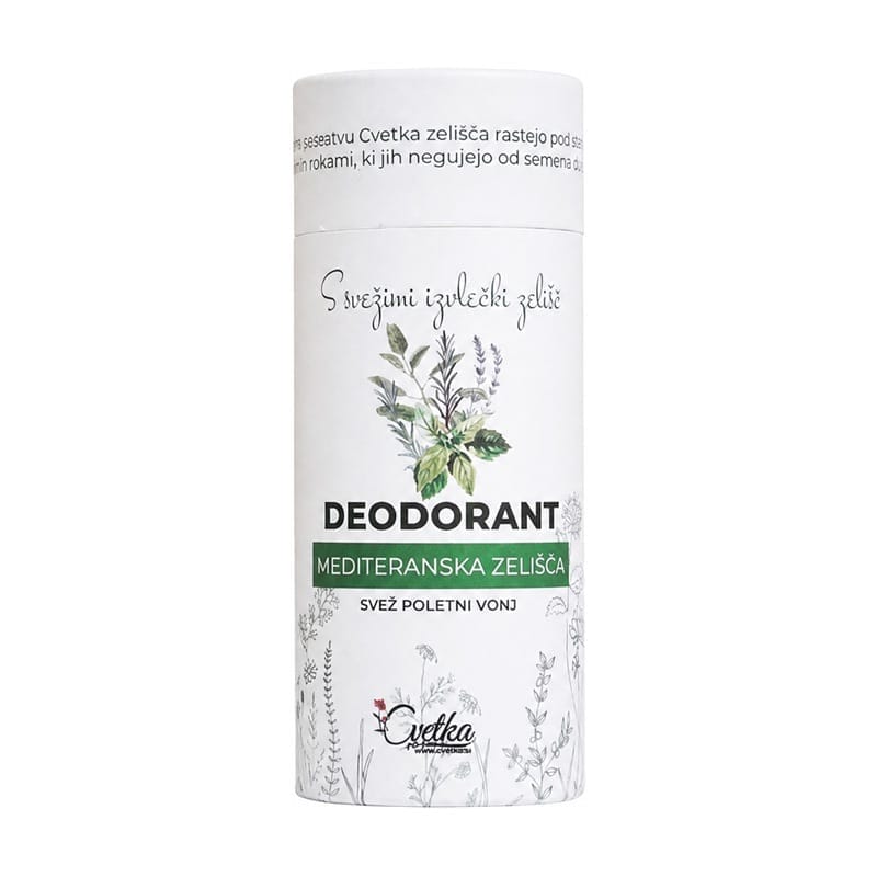 Deodorant bio din plante Ierburi mediteraneene Cvetka (50 ml)