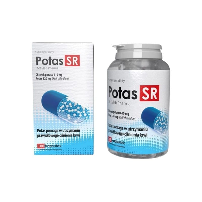 Potasiu cu eliberare prelungită – Potas SR Activlab Pharma (100 capsule)