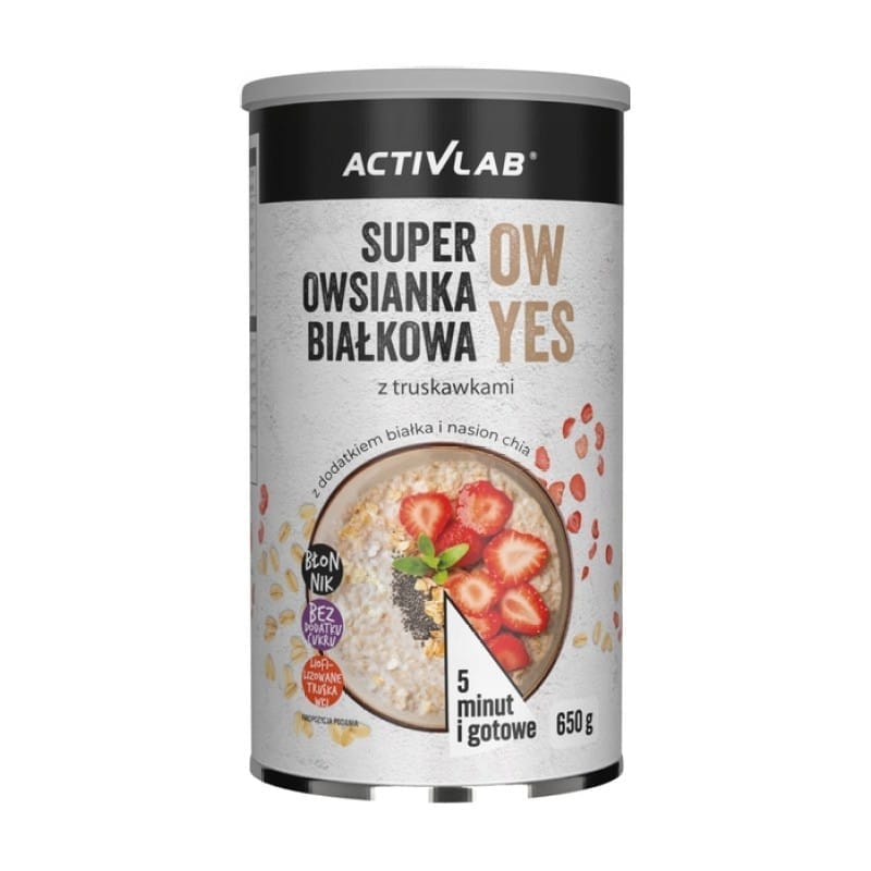 Terci super de ovăz cu căpșuni Activlab (650 g)