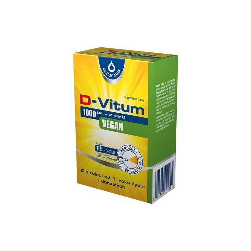 Vitamina D3 vegană spray 1000 UI Oleofarm (7 ml)