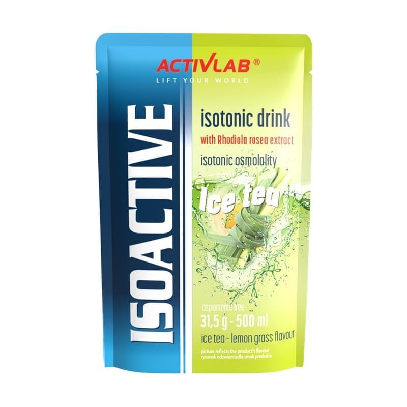 Izotonic sub formă de pulbere Isoactive Activlab, ceai rece cu lemongrass (31,5 g)