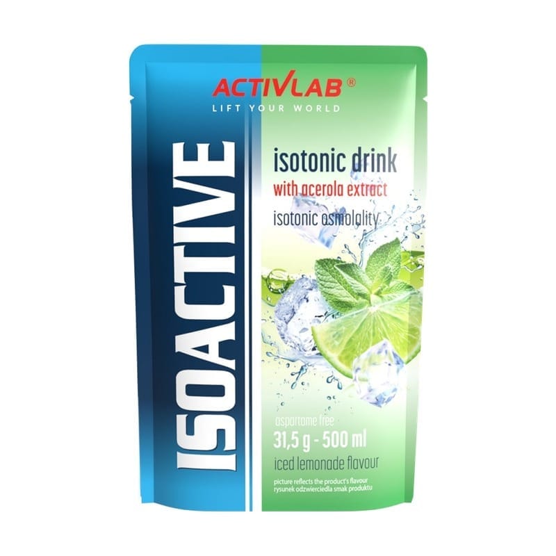 Izotonic sub formă de pulbere Isoactive Activlab, limonadă rece cu acerola (31,5 g)