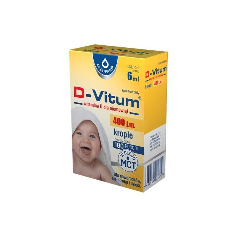 Vitamina D3 pentru sugari în picături Oleofarm (6 ml)