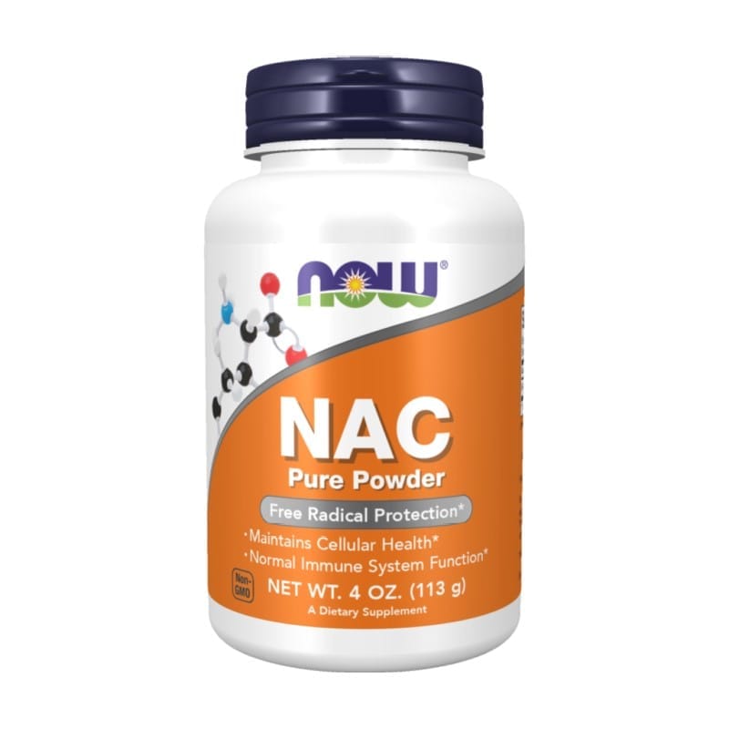 NAC sub formă de pulbere NOW (113 g)
