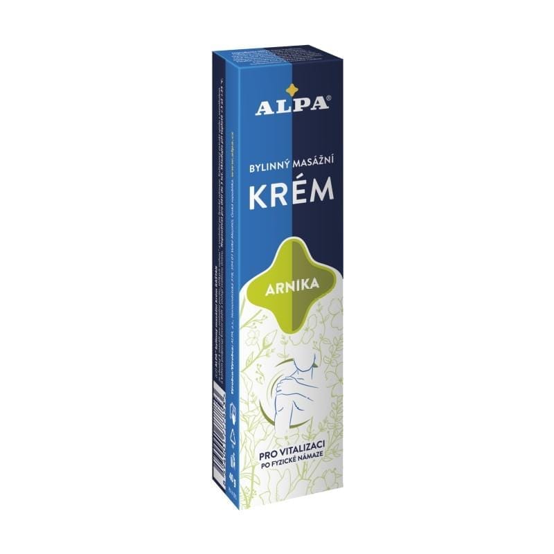Cremă de masaj pe bază de plante cu arnică Alpa (40 g)