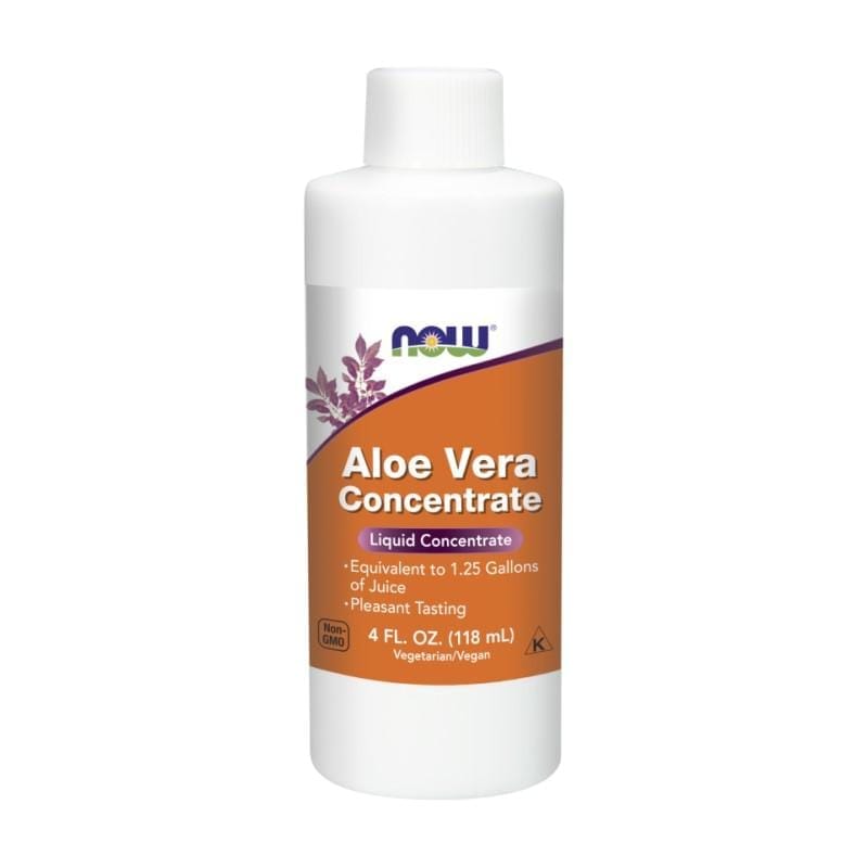 Concentrat lichid de aloe vera NOW (118 ml)