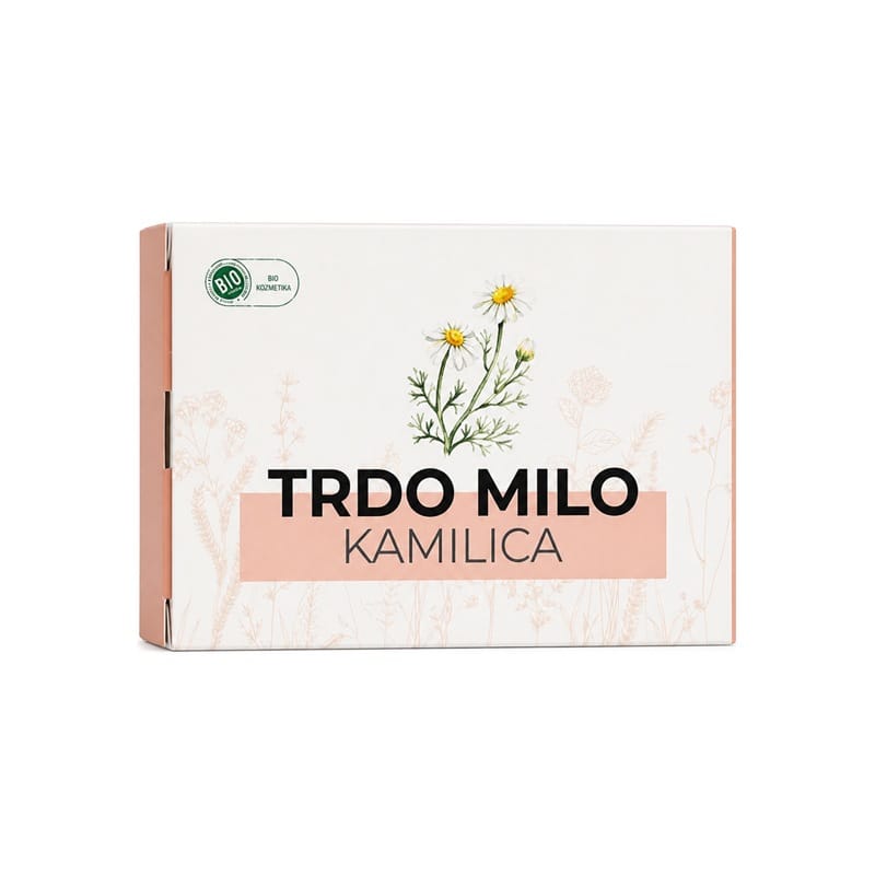 Săpun solid bio cu mușețel și lapte de capră Cvetka (100 g)