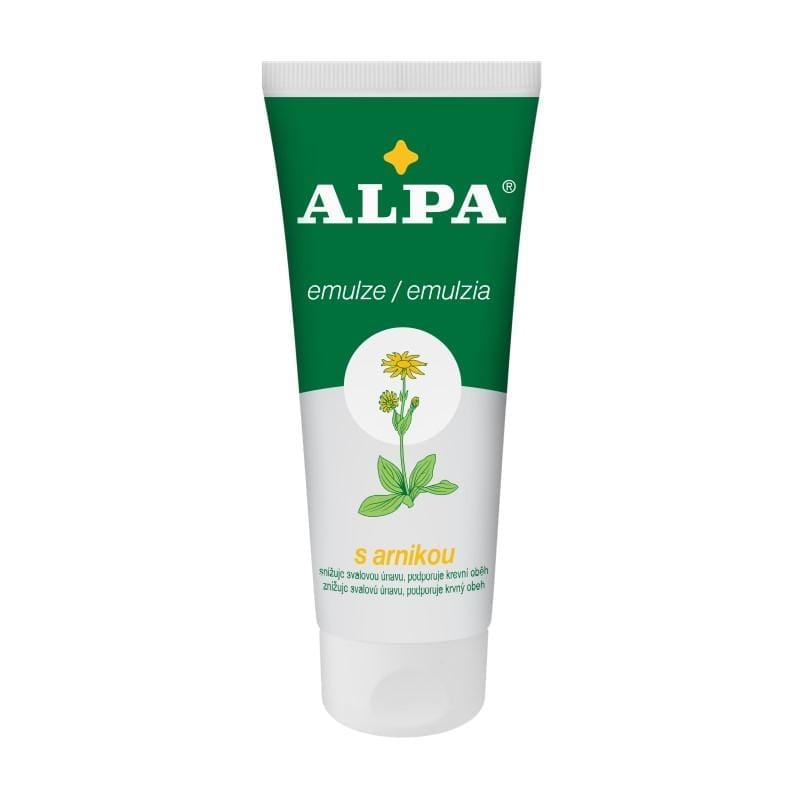 Emulsie pentru masaj cu arnică și gălbenele Alpa (100 ml)