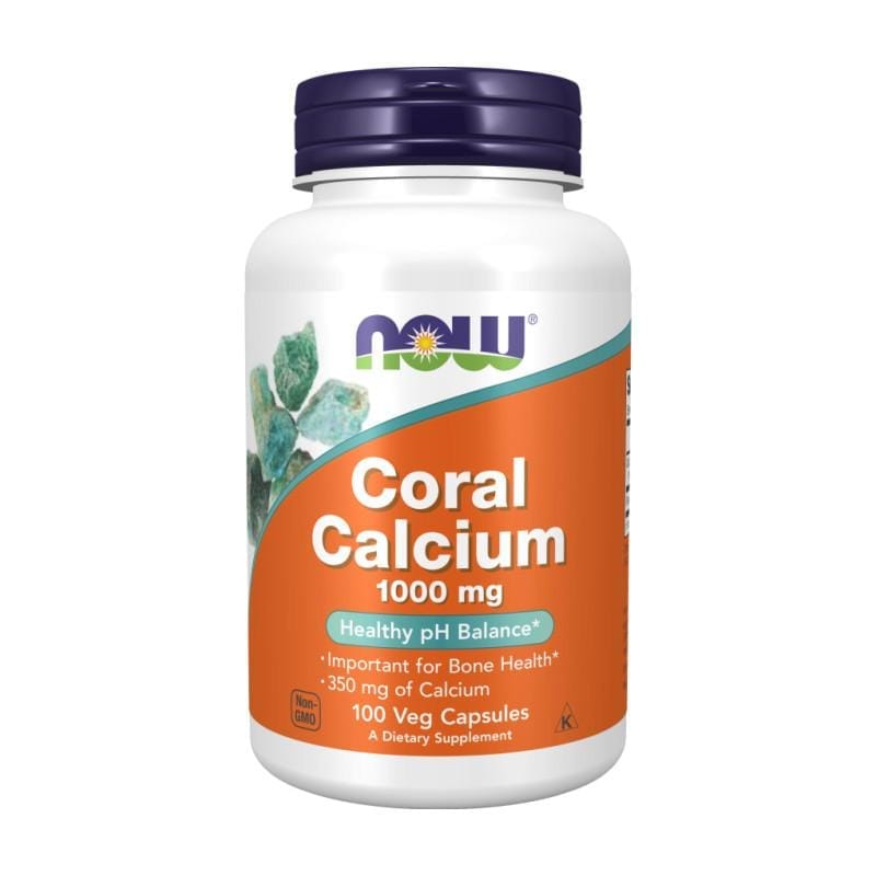 Calciu coralier NOW, 1000 mg (100 capsule)