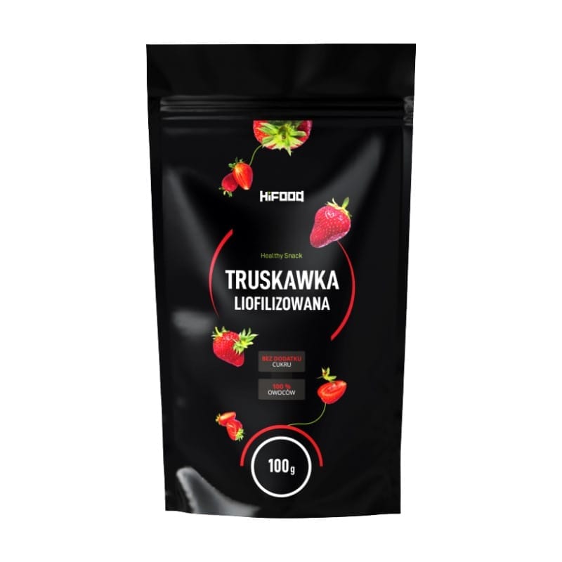 Căpșuni feliate – liofilizate HiFOOD (100 g)