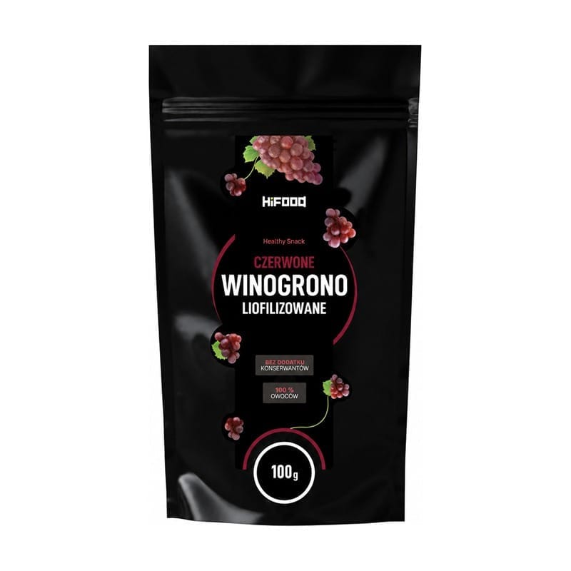 Struguri roșii – liofilizați HiFOOD (100 g)