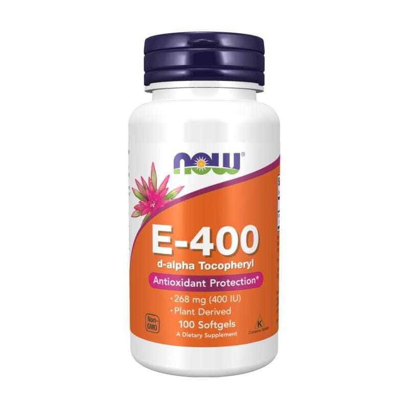 Vitamina E-400 NOW, 268 mg (100 capsule moi)