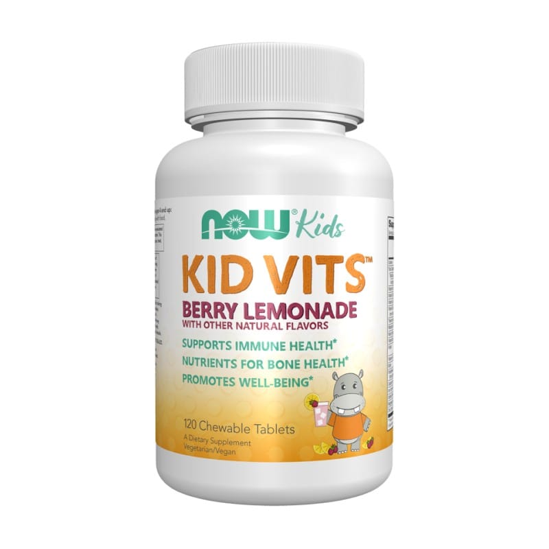 Kid Vits multivitamine pentru copii NOW (120 comprimate masticabile)